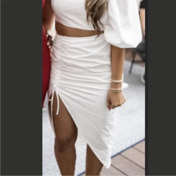 Sau Lee Jolene Dress- Revolve White Cut Out 4 - Picture 8 of 12